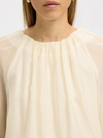 Chemisier 'SLFIRIS' SELECTED en beige