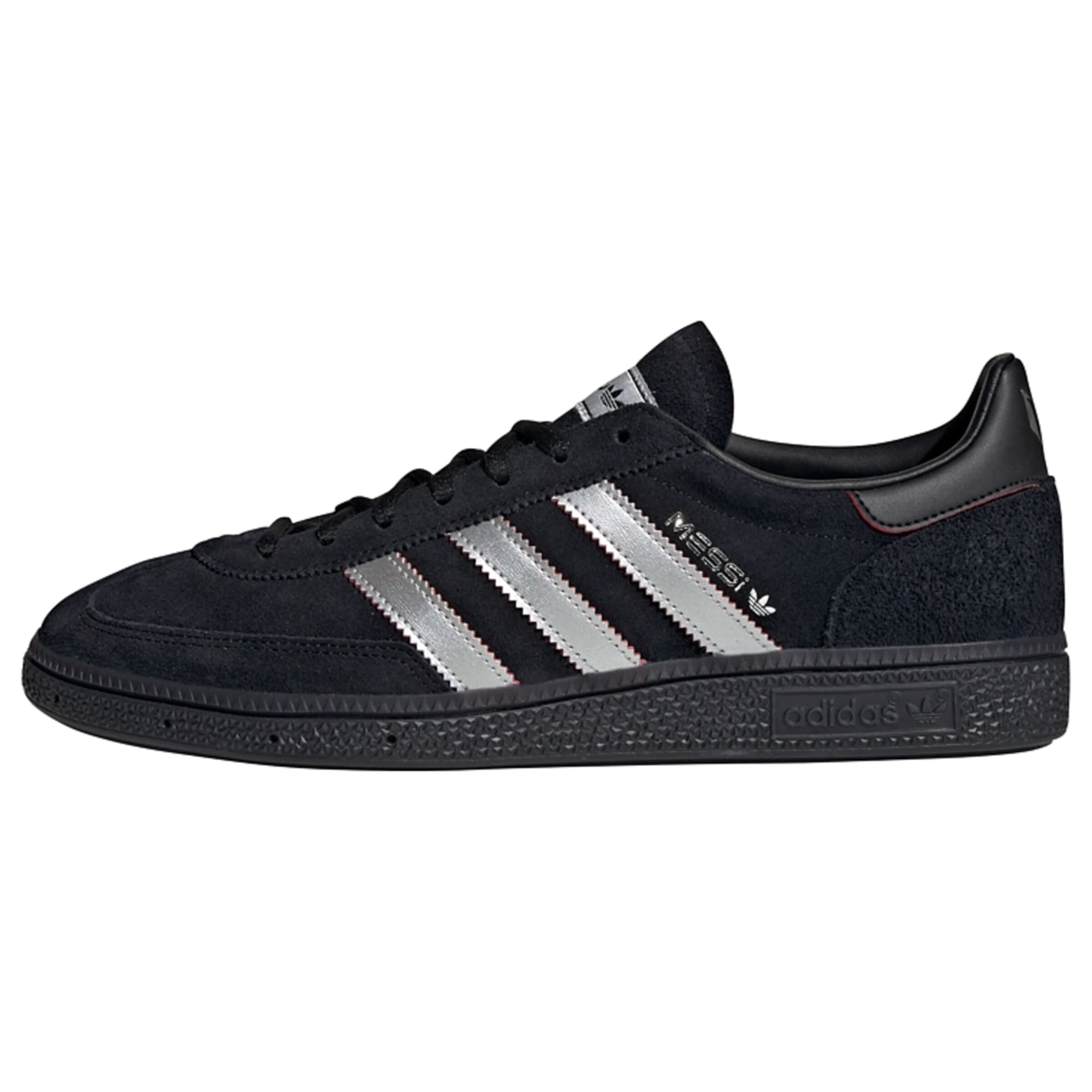 ADIDAS PERFORMANCE Fußballschuh 'Handball Spezial Messi' in 39-39,5 in schwarz / silber, Produktansicht