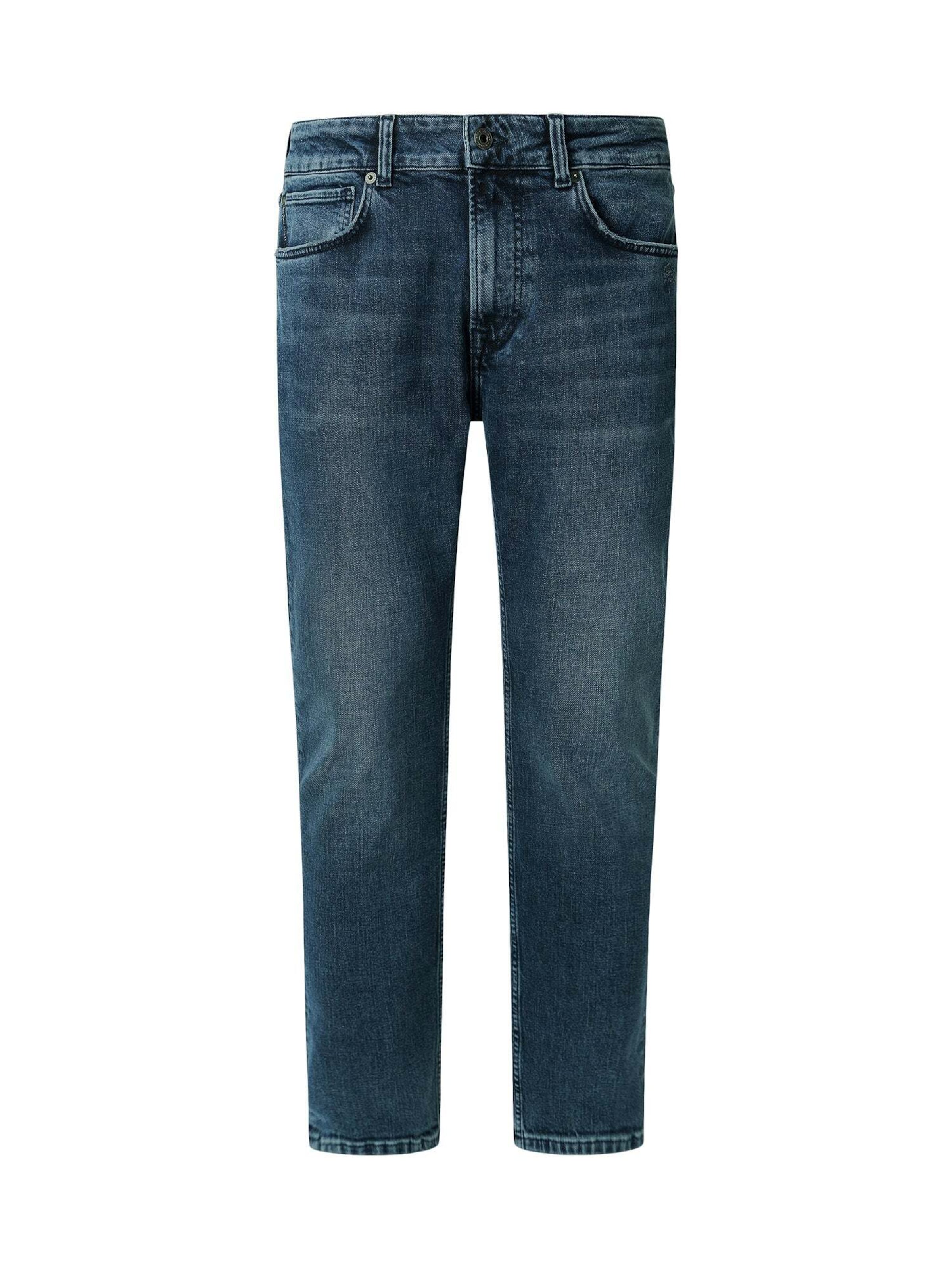 Pepe Jeans Tapered Jeans 'STANLEY ' in Blauw: voorkant