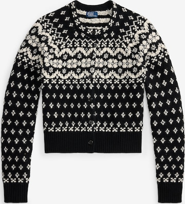 Geacă tricotată de la Polo Ralph Lauren pe negru: față