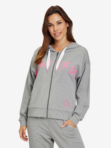 Betty Barclay Zip-Up Hoodie in Grey: front