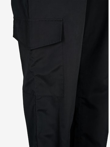 Zizzi Regular Cargo Pants 'MONA' in Black