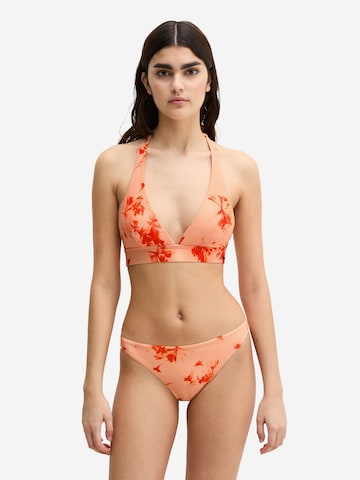 Triangle Hauts de bikini ' Firecracker Floral ' Marc O'Polo en orange : devant