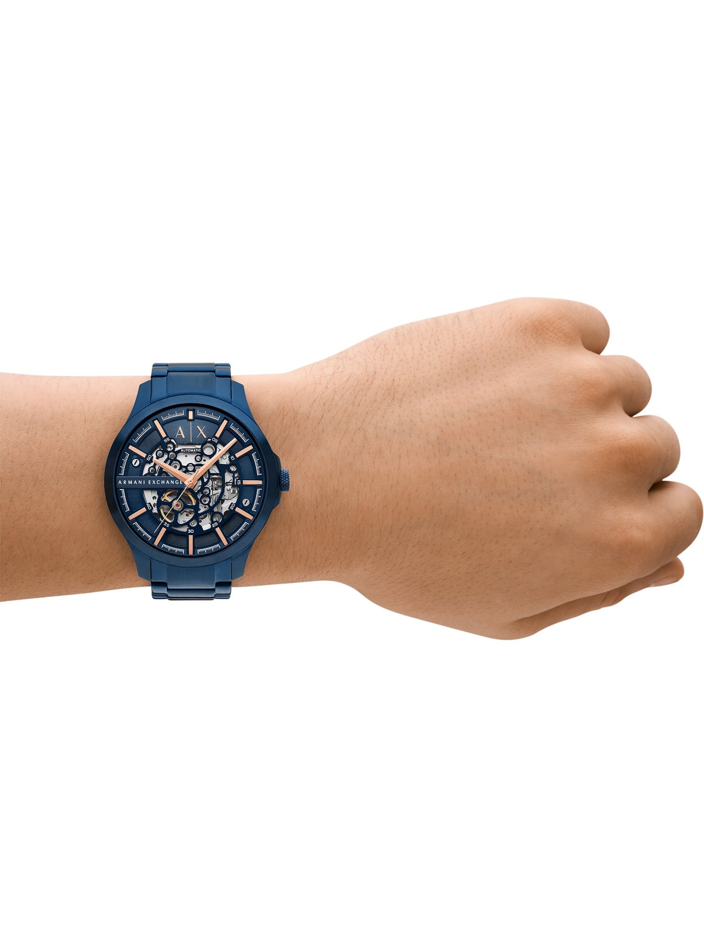 ARMANI EXCHANGE Uhr in Blau: Vorderseite