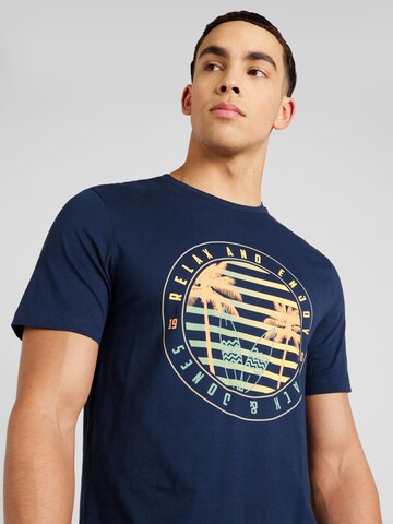 T-Shirt 'SUMMER VIBE' JACK & JONES en bleu