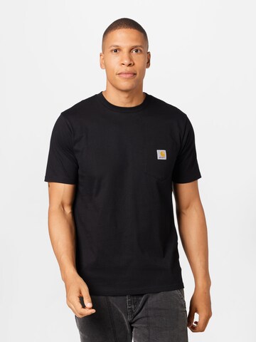 Carhartt WIP - Camiseta en negro: frente