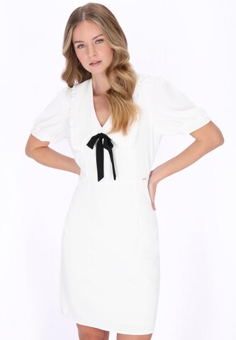 DreiMaster Klassik - Vestido en blanco: frente