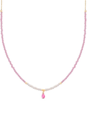 Luxenter Necklace 'Athat' in Pink: front