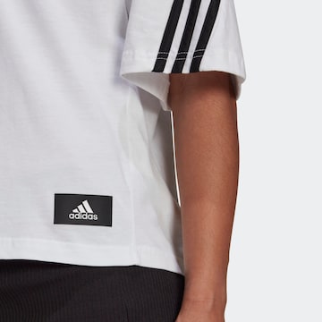 ADIDAS SPORTSWEAR - Camiseta funcional 'Future Icons 3-Stripes' en blanco