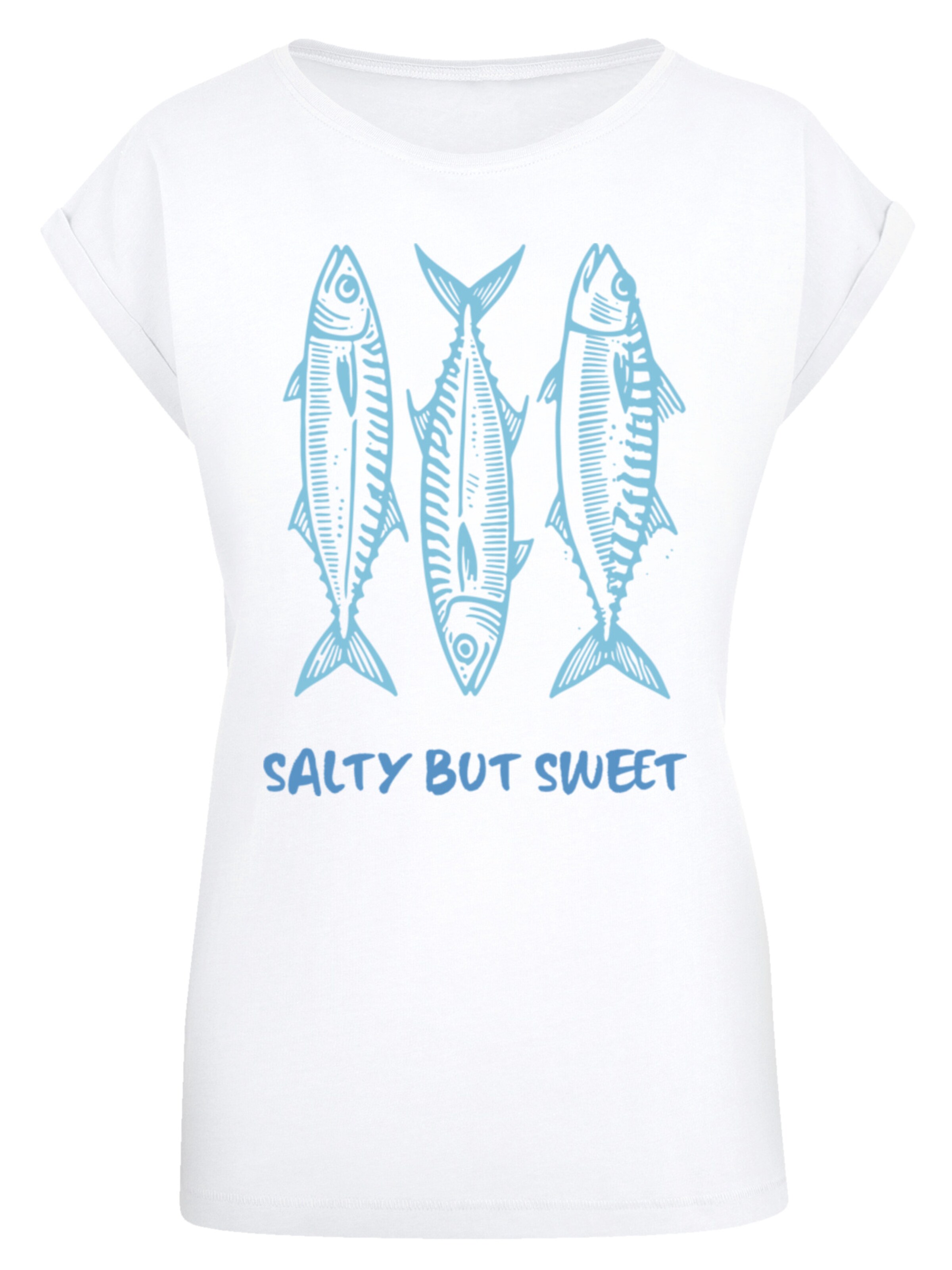 F4NT4STIC Shirt 'Salty But Sweet' in Wit: voorkant
