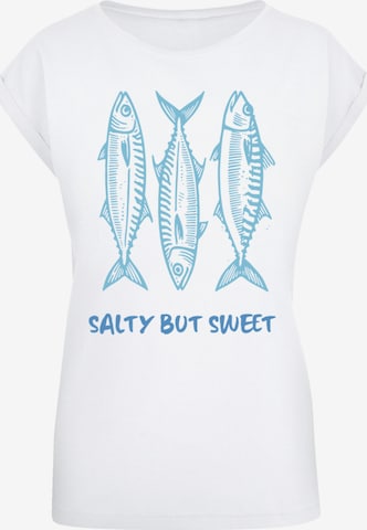 F4NT4STIC Shirt 'Salty But Sweet' in Wit: voorkant