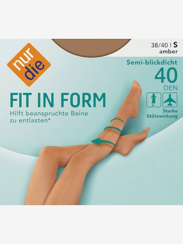 Nur Die Feinstrumpfhose ' Fit in Form, 40 Den ' in Beige