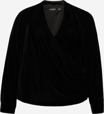 Lauren Ralph Lauren Plus - Blusa 'CILFETTE' en negro: frente