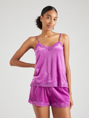 Hunkemöller Pajama shirt in Purple