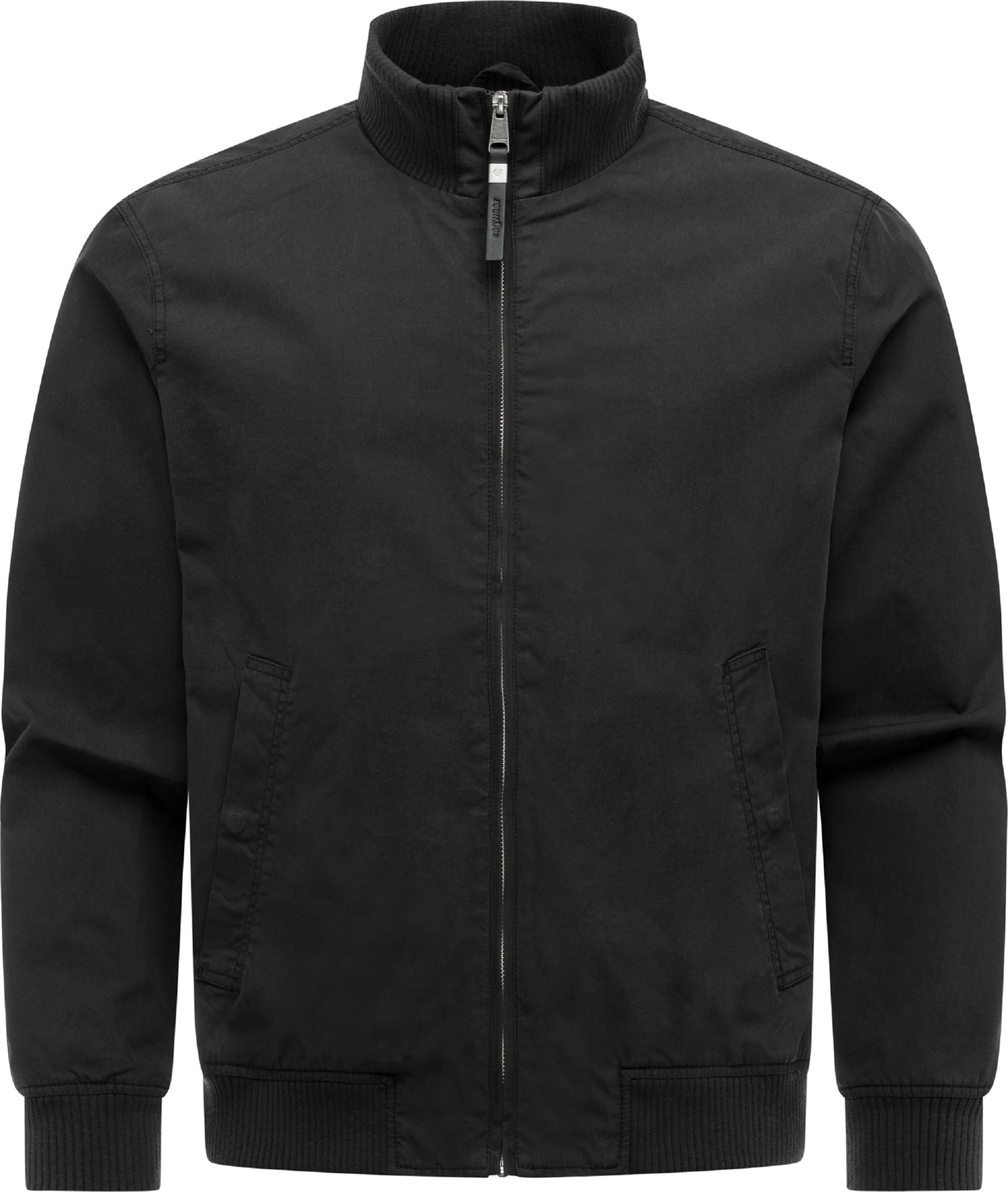 Ragwear Between-Season Jacket 'Crusien' in Black: front