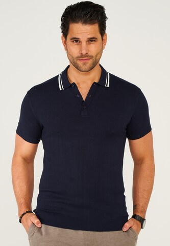 behype Shirt in Blau: Vorderseite