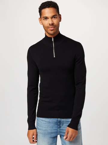 Pull-over Lindbergh en noir : devant