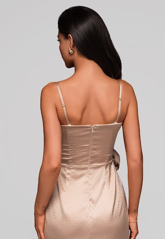 Ombre Avondjurk in Beige