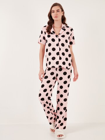 LELA Pajama in Pink: front