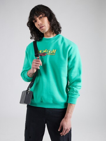 Felpa 'WATANITE' di Volcom in verde: frontale