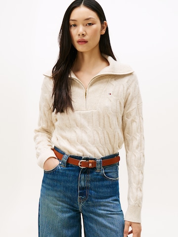 Pulover de la TOMMY HILFIGER pe bej: față