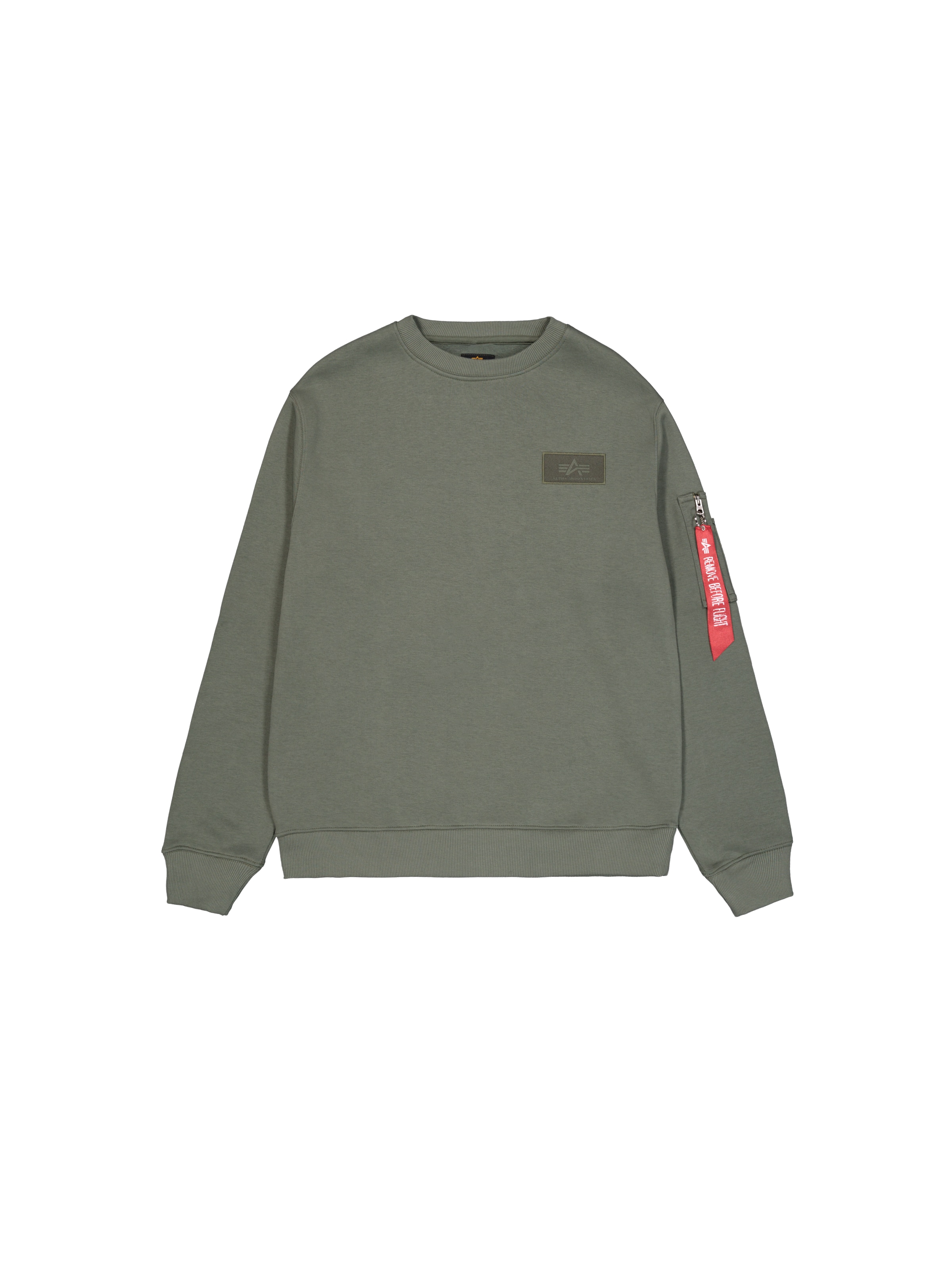 ALPHA INDUSTRIES Sweatshirt in Grün: Vorderseite