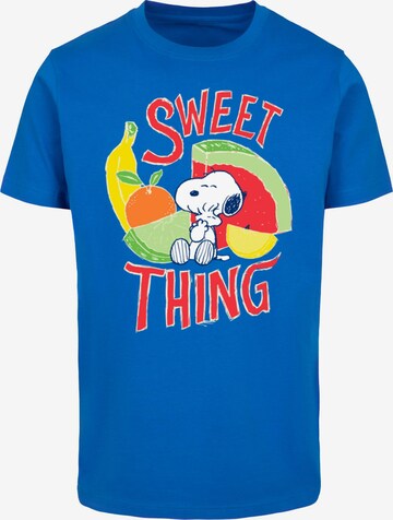 Maglietta 'Peanuts - Sweet thing' di Merchcode in blu: frontale