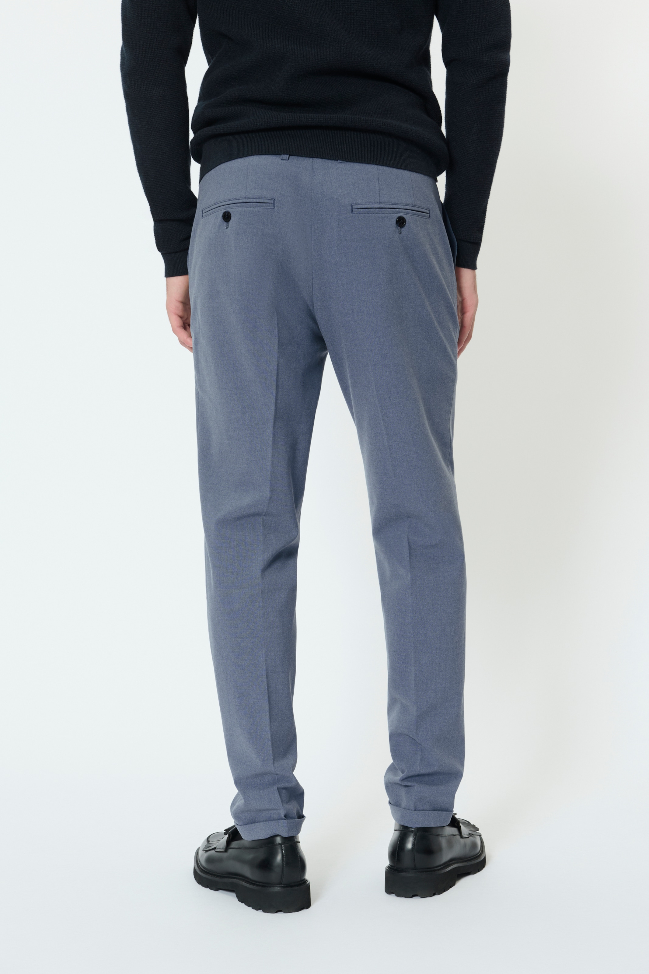 Matinique Slimfit Bukser med fals 'Aliam' i blå