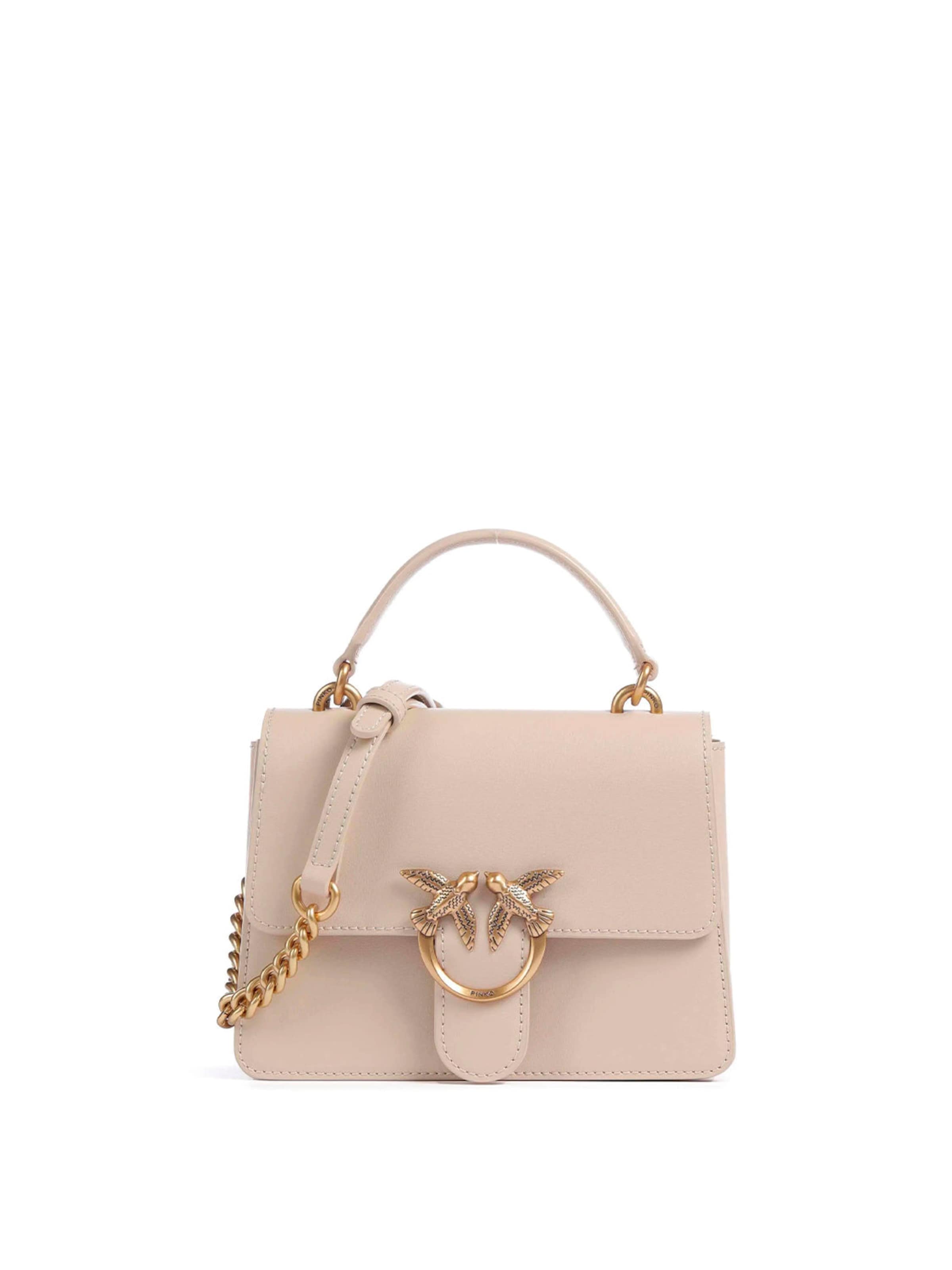 Borsa a spalla '100071 A0F1 PE26' di PINKO in beige: frontale