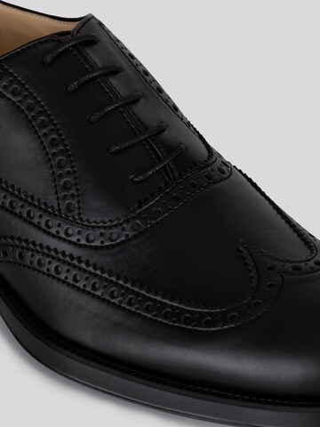 Solari Milano Veterschoen 'Brogue' in Zwart