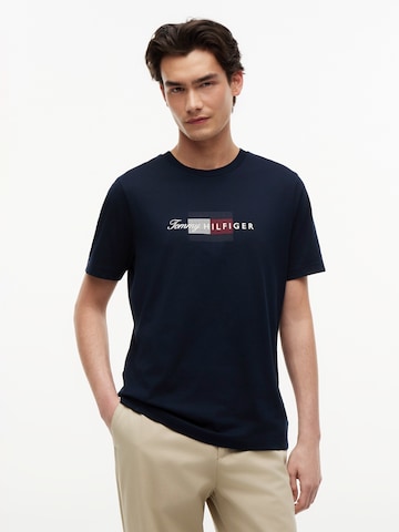 TOMMY HILFIGER - Camisa em azul: frente