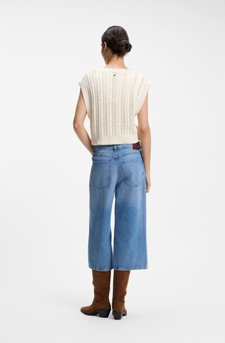 BOSS Pullover ' Fiseo ' in Weiß