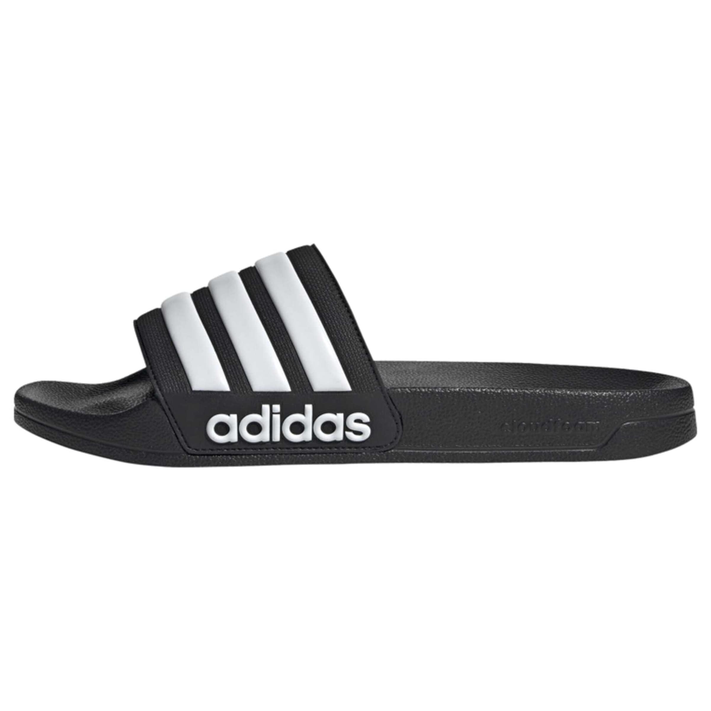 Flip-flops 'Adilette' de la ADIDAS SPORTSWEAR pe negru: față