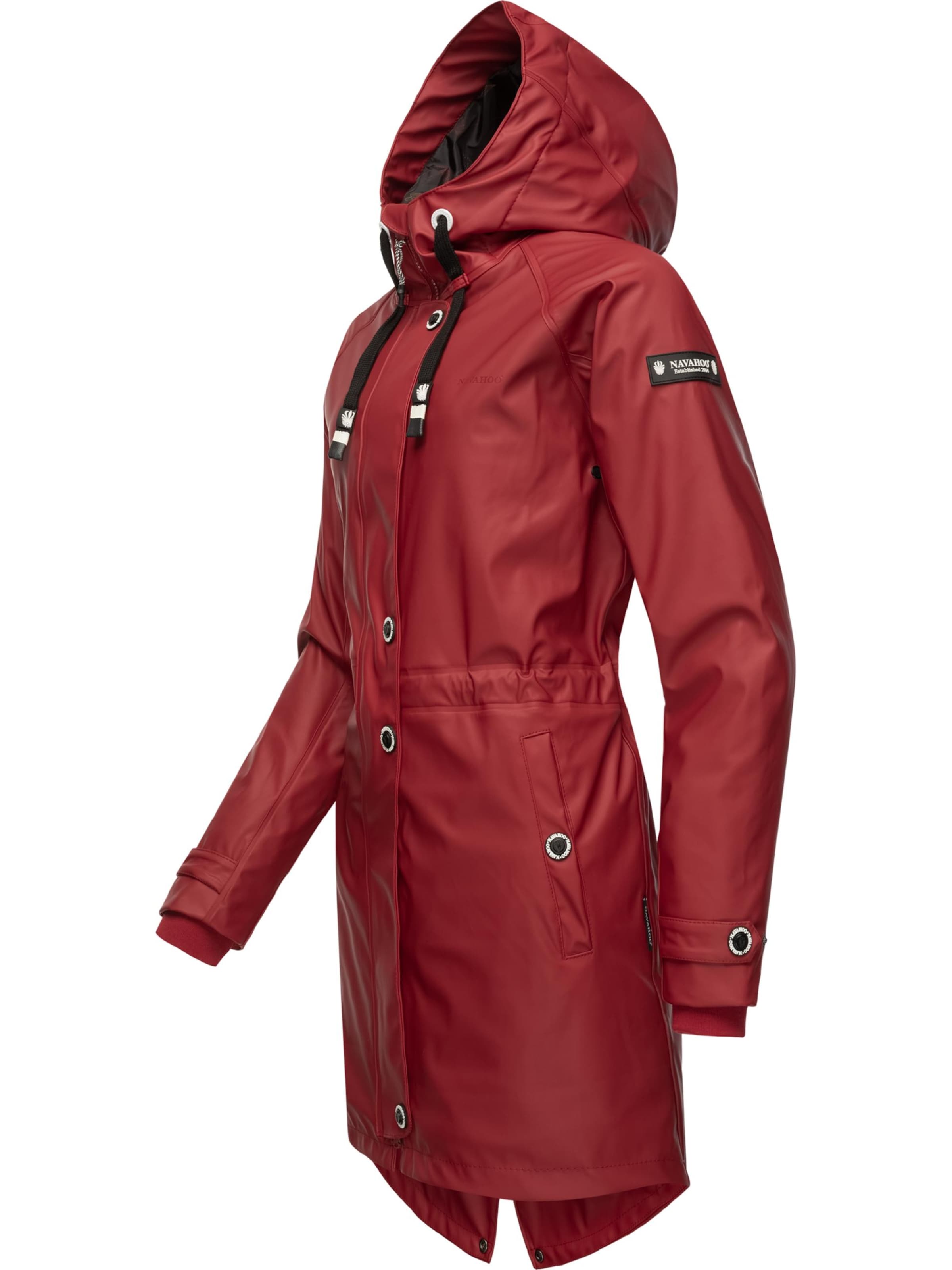 Manteau fonctionnel 'Rainy Flower' NAVAHOO en rouge