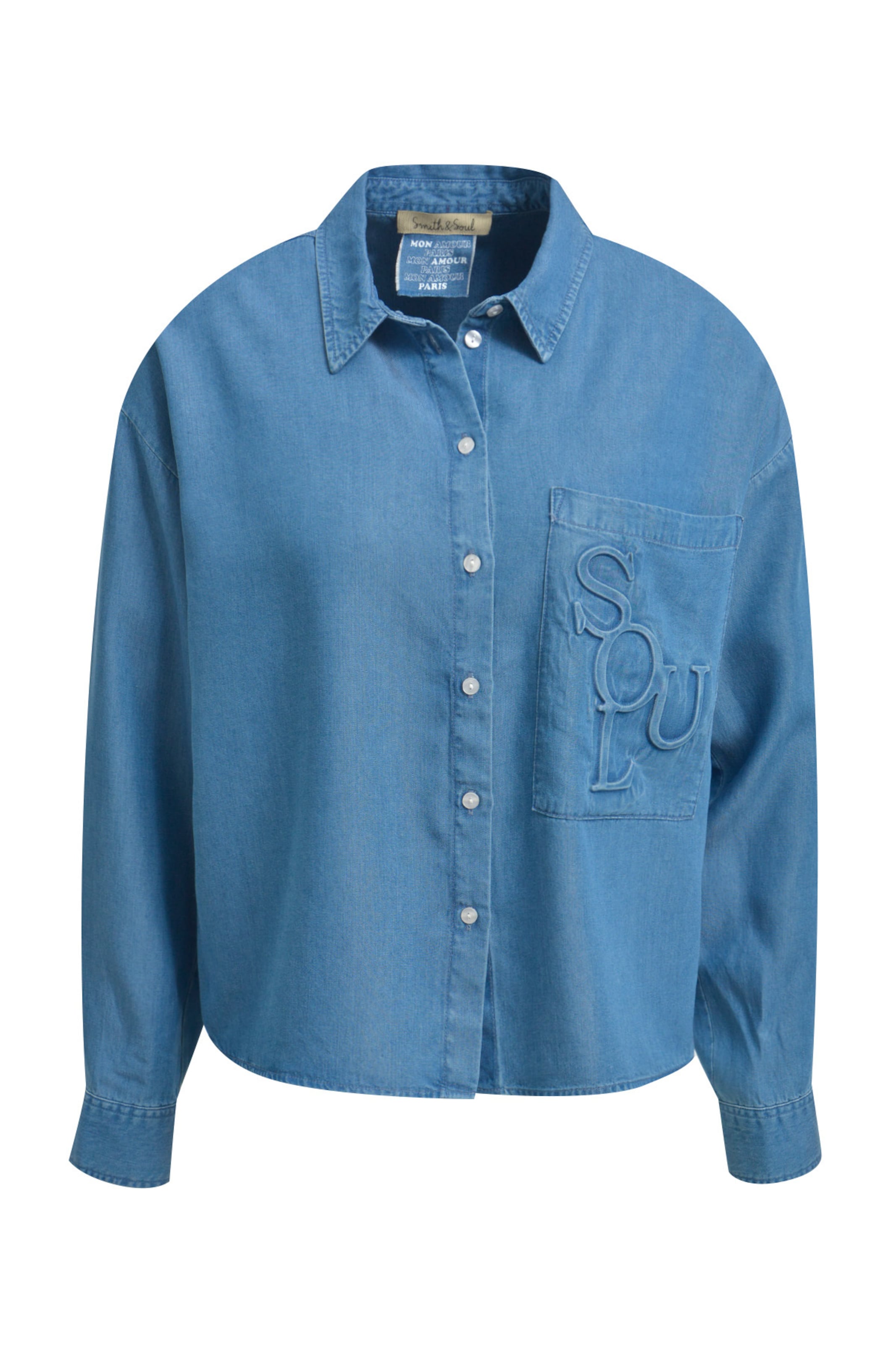 Smith&Soul Blouse in Blue: front