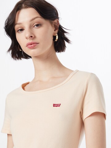 LEVI'S ® Paita 'Crewneck Tee' värissä beige