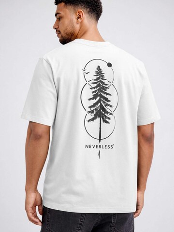 Neverless Shirt 'Outdoor Baum' in White