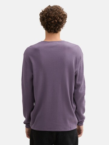 TOM TAILOR DENIM Sweater in Purple
