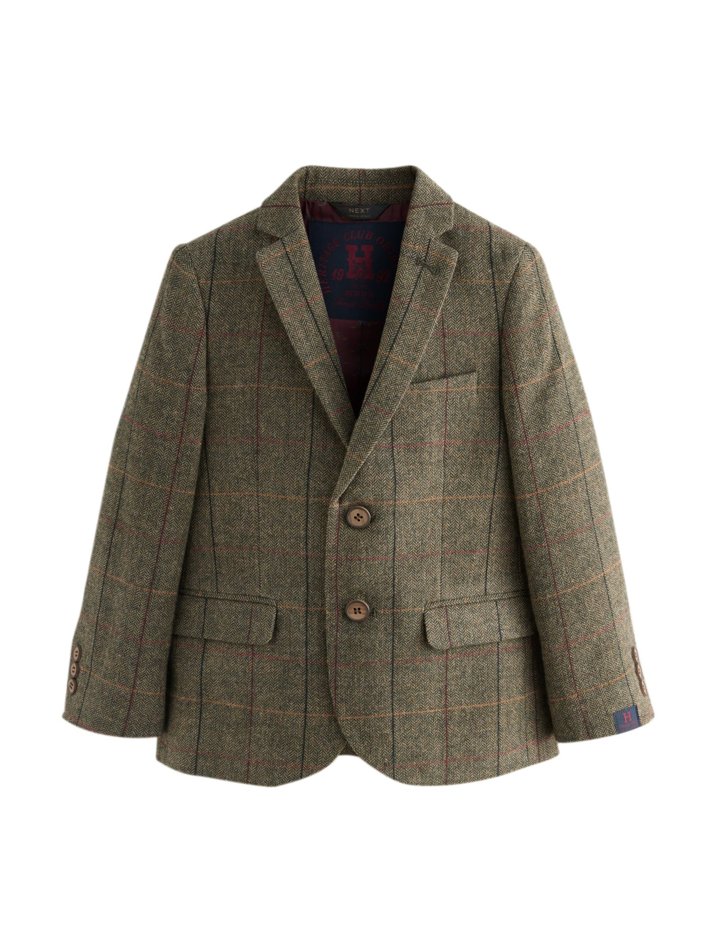 Next Regular fit Suit Jacket in Green: front