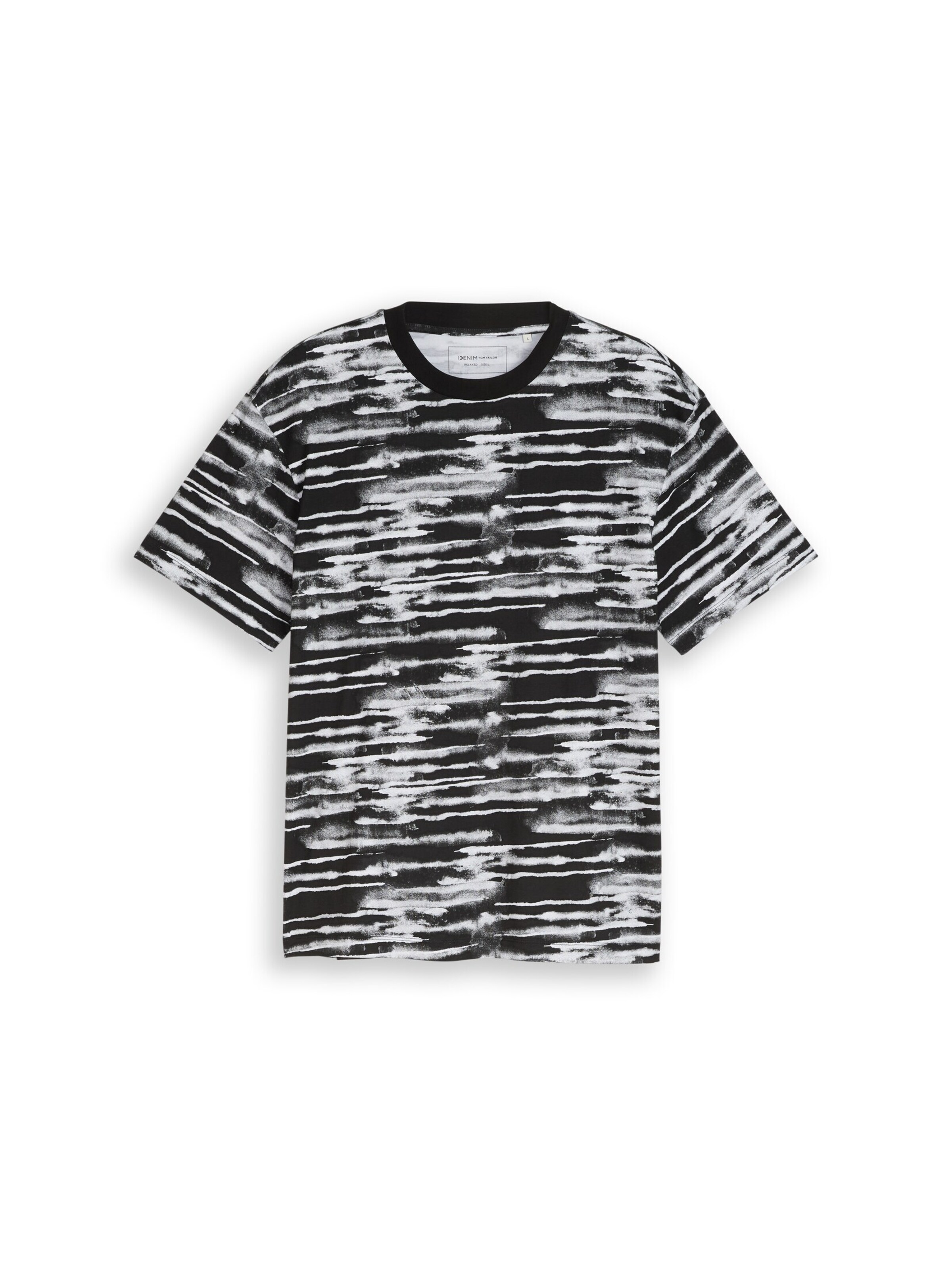 TOM TAILOR DENIM T-Shirt in Schwarz: Vorderseite