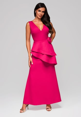 Ombre Evening dress in Pink: front