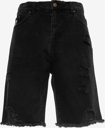 Karl Kani Loosefit Jeans in Zwart: voorkant