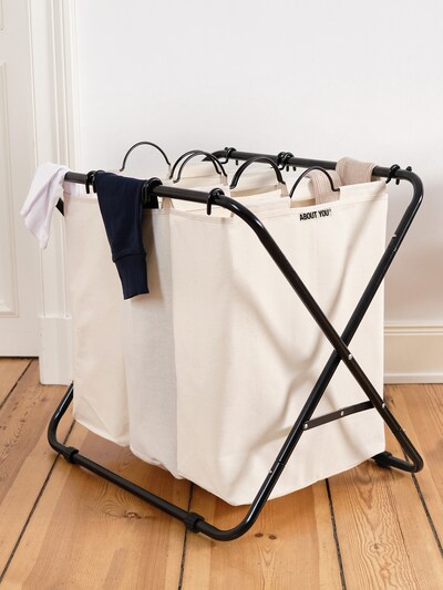 ABOUT YOU Wäschekorb 'Homie' in beige | ABOUT YOU