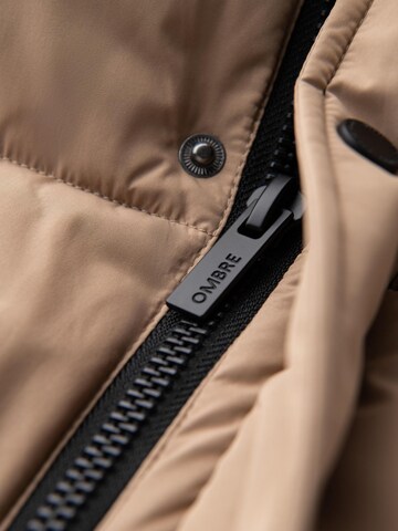 Ombre Winterjas in Beige