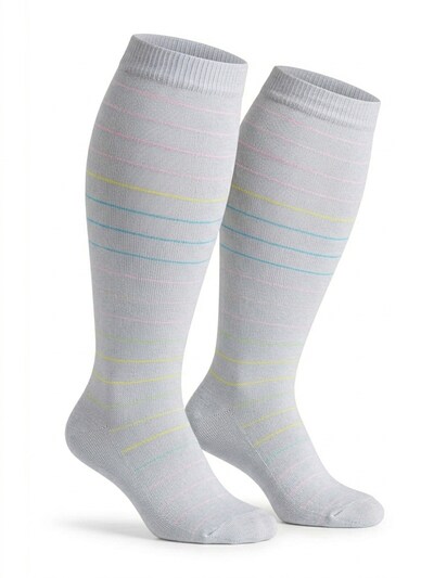 Millo Kniestrümpfe 'Wide Comfort' in 36-41 in hellgrau, Produktansicht