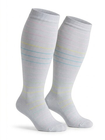 Millo Knee High Socks 'Wide Comfort' in Grey: front
