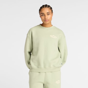 Sweat-shirt 'Heritage' new balance en vert : devant