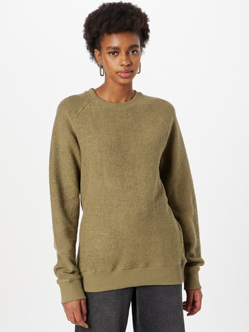 Sweat-shirt WEEKDAY en vert : devant