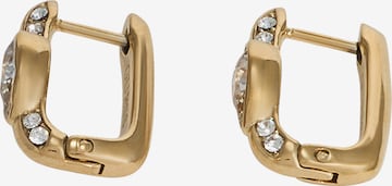 GUESS - Brincos 'CRYSTAL LOVE' em ouro: frente