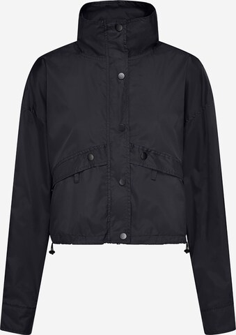 ABOUT YOU x VIAM Studio Between-Season Jacket 'Serious' in Black: front